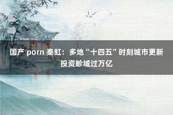 国产 porn 秦虹：多地“十四五”时刻城市更新投资畛域过万亿