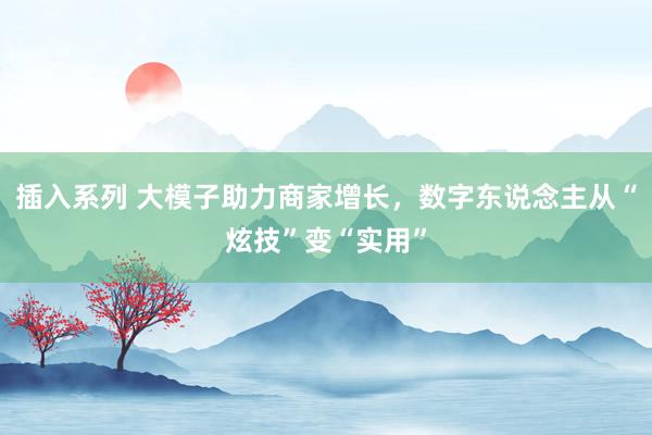 插入系列 大模子助力商家增长，数字东说念主从“炫技”变“实用”