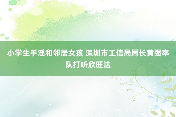 小学生手淫和邻居女孩 深圳市工信局局长黄强率队打听欣旺达