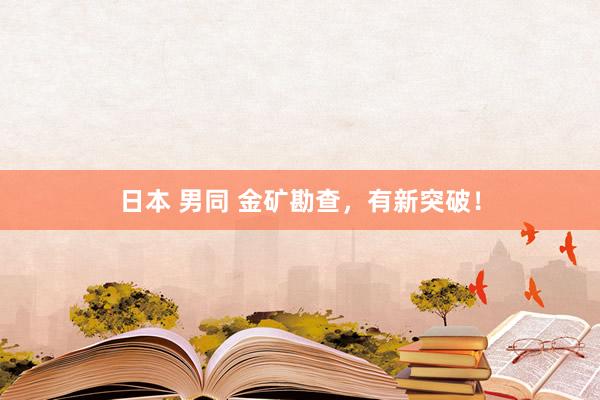 日本 男同 金矿勘查，有新突破！