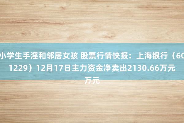 小学生手淫和邻居女孩 股票行情快报：上海银行（601229）12月17日主力资金净卖出2130.66万元