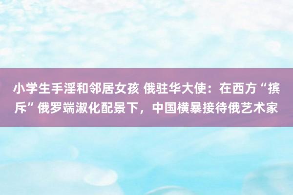 小学生手淫和邻居女孩 俄驻华大使：在西方“摈斥”俄罗端淑化配景下，中国横暴接待俄艺术家