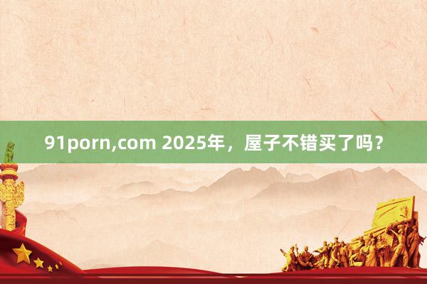 91porn，com 2025年，屋子不错买了吗？