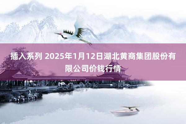 插入系列 2025年1月12日湖北黄商集团股份有限公司价钱行情