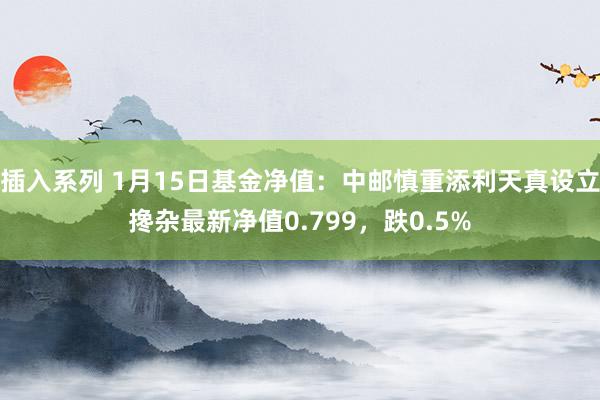 插入系列 1月15日基金净值：中邮慎重添利天真设立搀杂最新净值0.799，跌0.5%